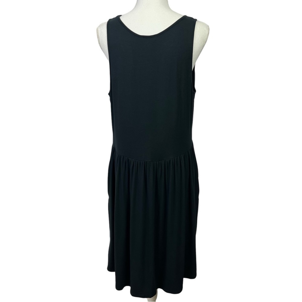 Venus Women’s MIDI Pullover Sundress Sz 1X Color Black Stretch Sleeveless - Picture 5 of 14